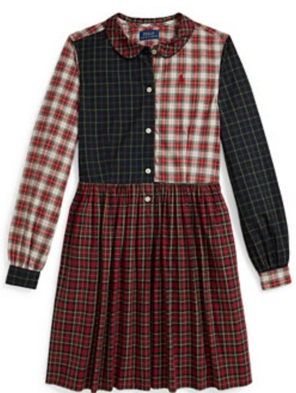Ralph Lauren Plaid Cotton Poplin Shirtdress